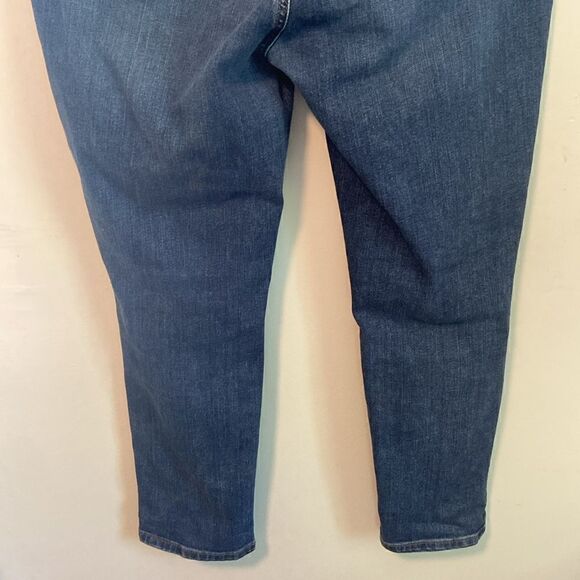 LOFT Medium Wash High Rise Skinny Jeans Size 32 / 14 - Picture 6 of 9